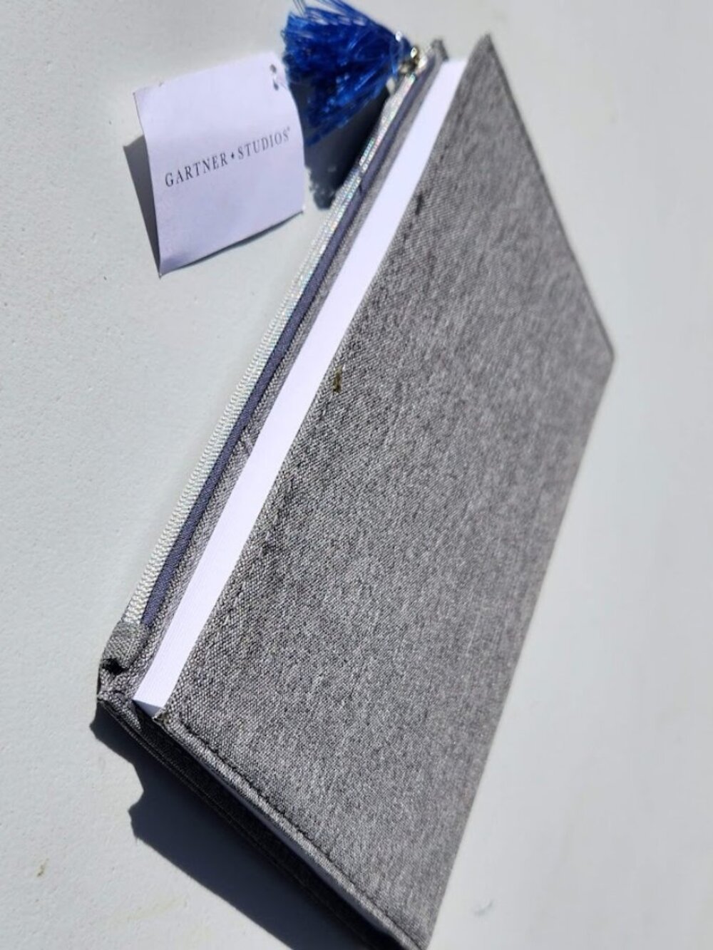 New Gartner Studios Fabric Zippered Journal 6" x 8" 120 Sheets Paper Notebook Di